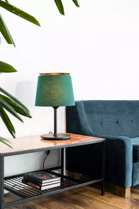 Lampa stołowa Faro Barcelona Savoy zielona