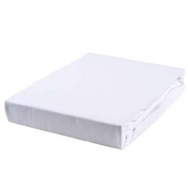 Prześcieradło jersey ze ściągaczem Basic Białe Ostatnie Sztuki