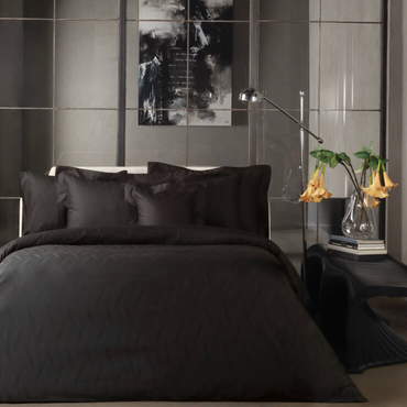 Komplet pościeli żakardowej Valeron Nocturnal Black Ostatnie Sztuki