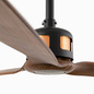 Wentylator sufitowy Faro Barcelona Cooper Fan M black/wood DC