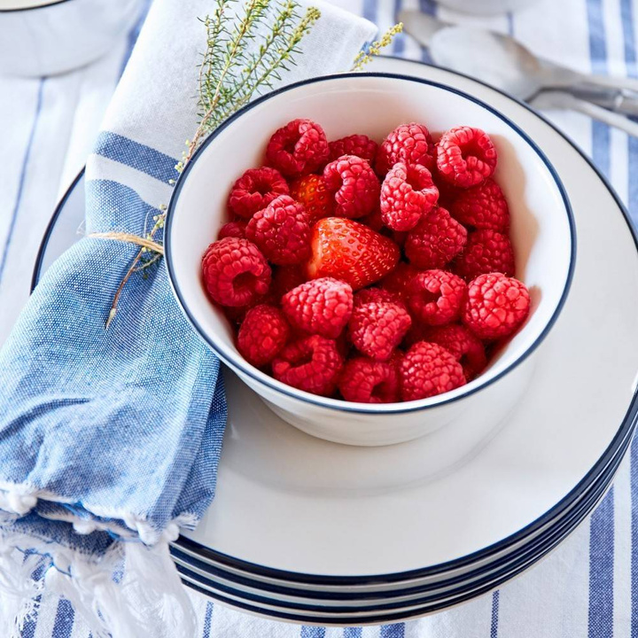 Miska do zupy Costa Nova Beja White Blue 14 cm