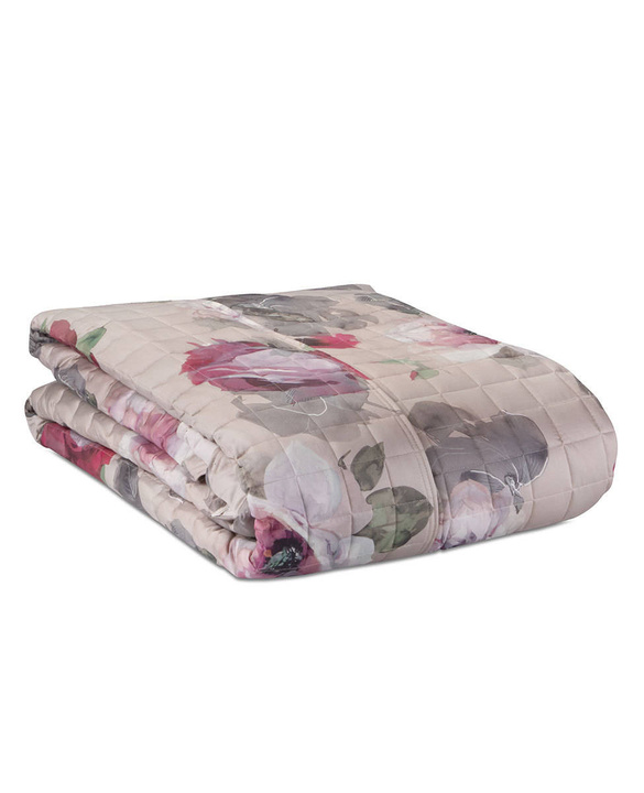 Narzuta satynowa pikowana Blumarine Cloe Raspberry