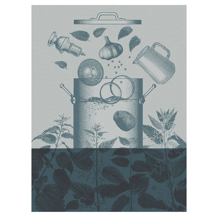 Ściereczka kuchenna Le Jacquard Français Veloutés d'orties Blue