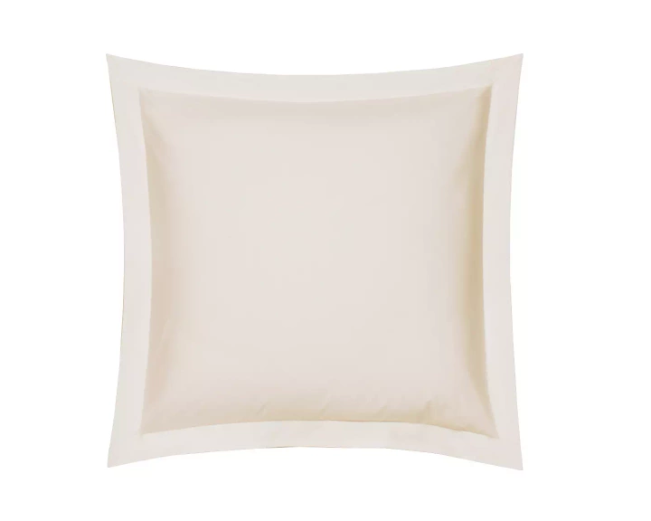 Poszewka satynowa Blanc Des Vosges UNI Kremowa