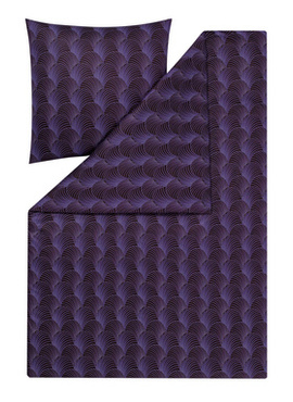 Komplet pościeli Jersey Estella Jacobia Aubergine