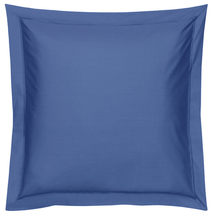 Poszewka perkalowa Blanc Des Vosges UNI Niebieska