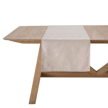 Bieżnik bawełniany Le Jacquard Français Vegetal Mood Beige