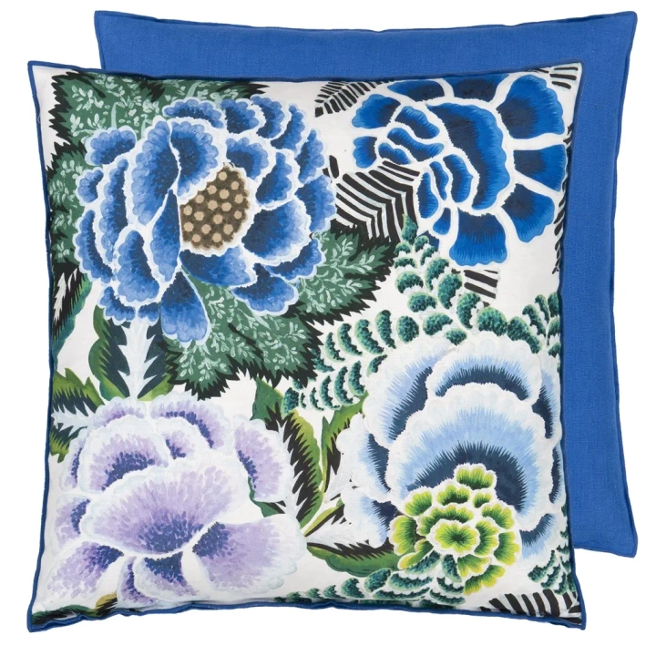 Poduszka dekoracyjna Designers Guild Rose De Damas Cobalt