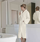 Szlafrok Blanc Des Vosges Athena Kremowy