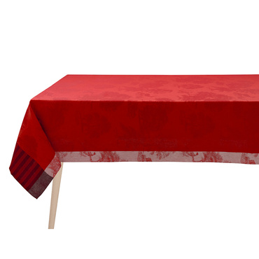 Obrus lniany Le Jacquard Français Souveraine Red