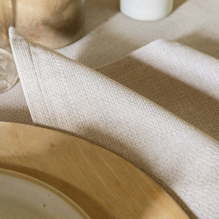 Serwetka bawełniana Le Jacquard Français Slow Life Re-Use Beige 