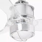 Wentylator sufitowy Faro Barcelona Just Fan XS Led Chrome/transparent DC