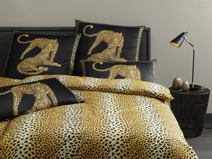 Poszewka satynowa Elegante Gepard Pair Black