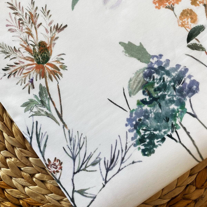 Poszewka perkalowa z plisą Bovi Provence z nadrukiem Ostatnie Sztuki