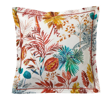 Poszewka satynowa Blanc Des Vosges Palmeraie Ceglana