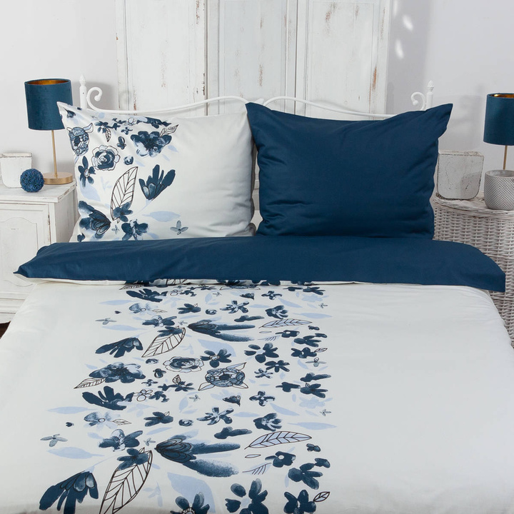 Pościel satynowa Andropol Prestige Navy