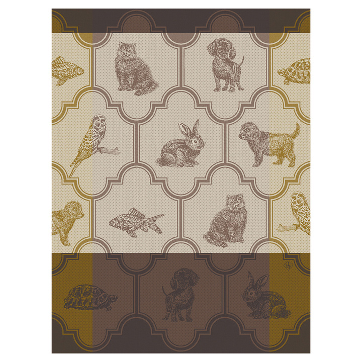 Ściereczka kuchenna Le Jacquard Français Nos Acolytes Brown