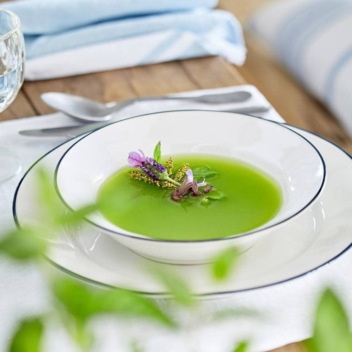 Talerz głęboki Costa Nova Beja White Blue 21 cm