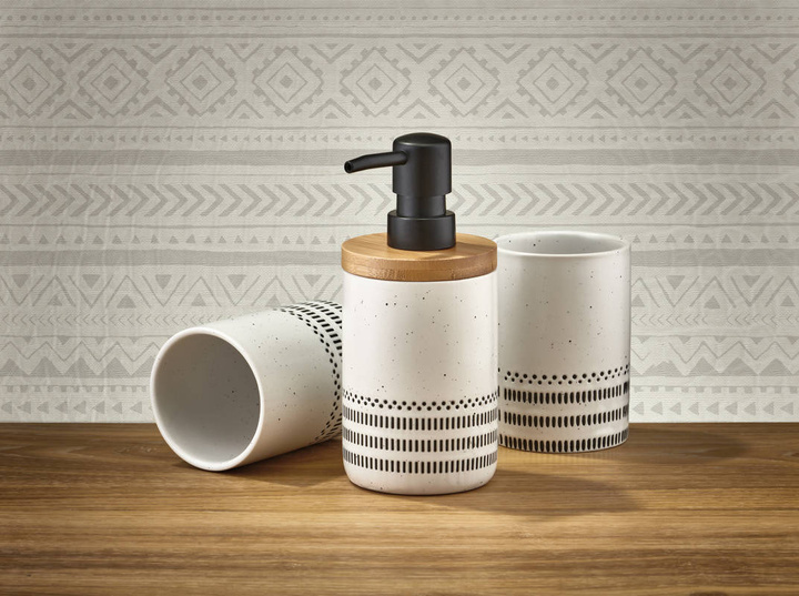 Dozownik do mydła Kleine Wolke Alva Black White