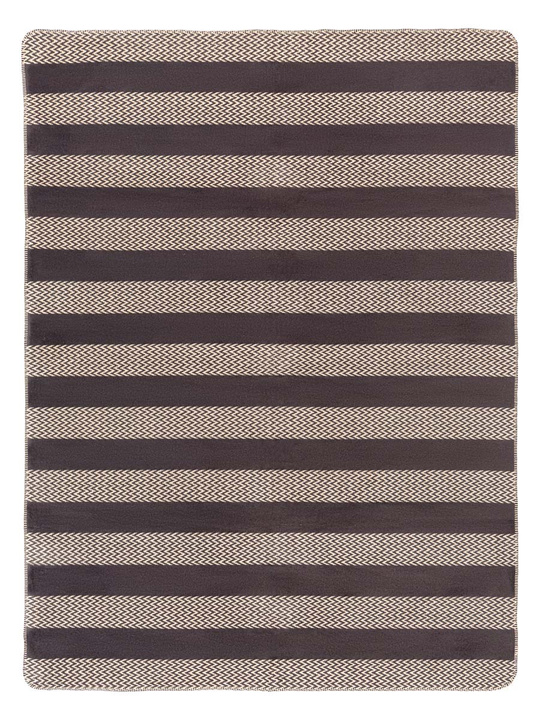 Koc Cotton Cloud Housie Zigzag stripes Graphite