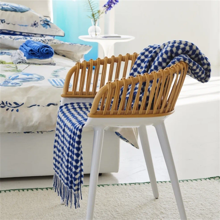 Koc wełniany Designers Guild Lansdowne Cobalt