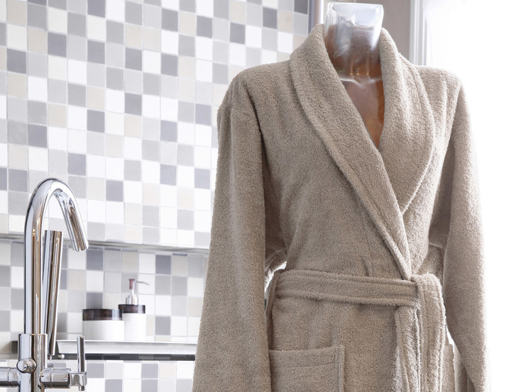 Szlafrok Blanc Des Vosges Uni Piaskowy