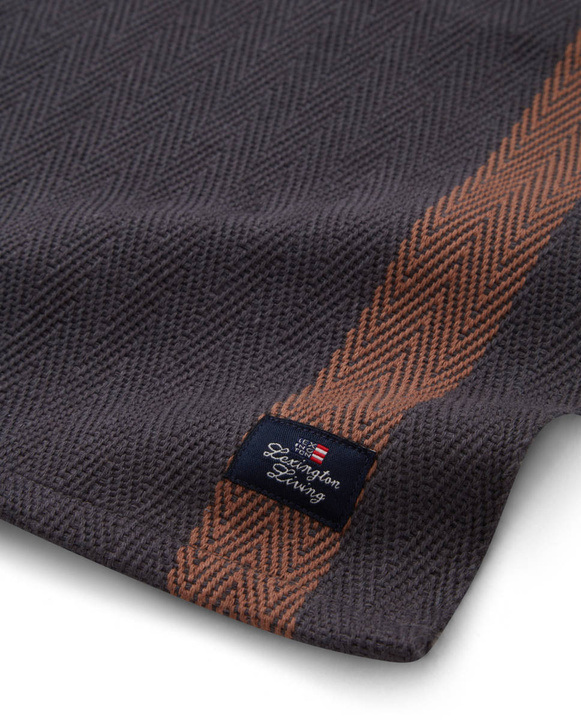 Podkładka bawełniana Lexington Herringbone Dark Grey