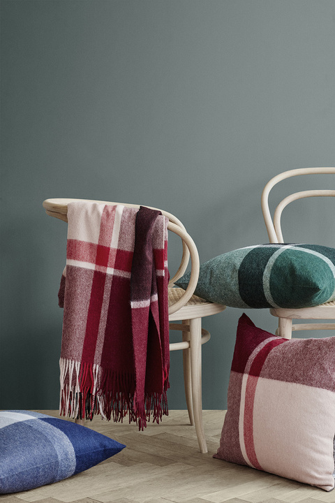 Pled wełniany Elvang Manhattan Bordeaux