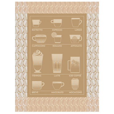 Ściereczka kuchenna Le Jacquard Français Barista Beige