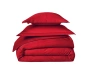 Pościel satynowa Blanc Des Vosges Uni Czerwona