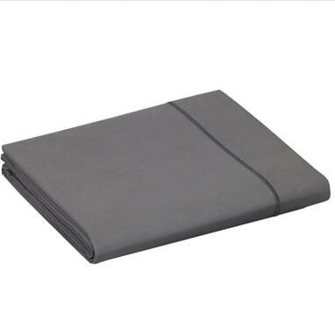 Prześcieradło perkalowe bez ściągacza Blanc Des Vosges UNI Grafitowe