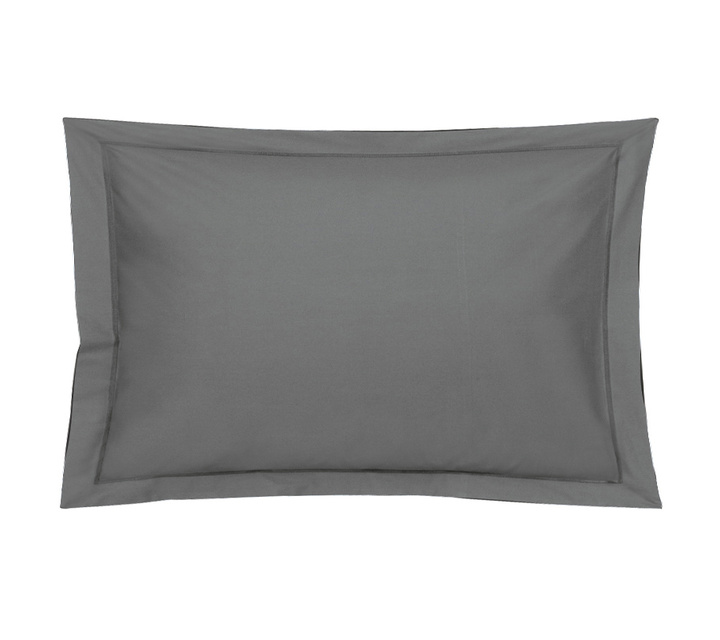 Pościel perkalowa Blanc Des Vosges Uni Grafitowa