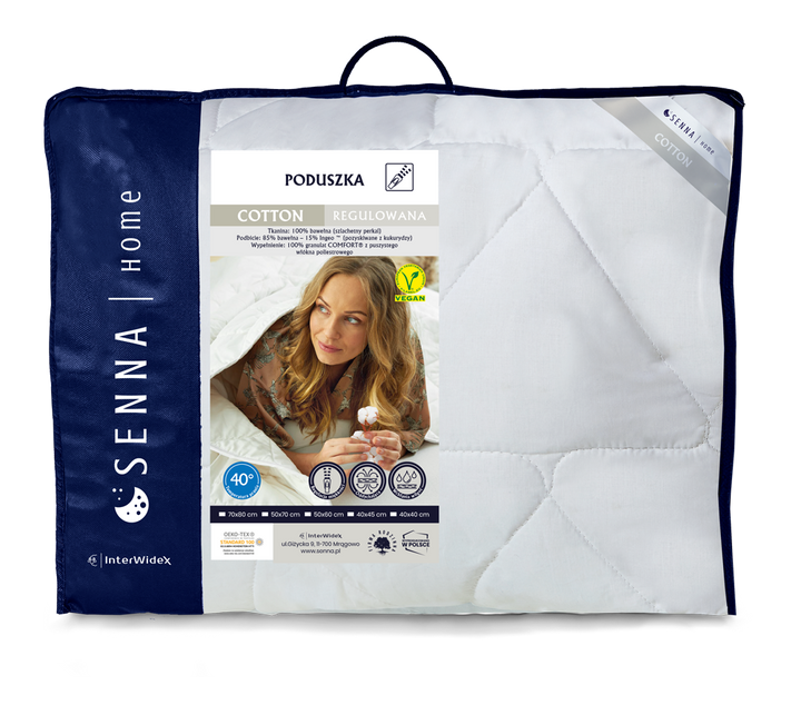 Poduszka Inter-Widex Bawełniana (100% granulat COMFORT®, 100% perkal bawełniany)