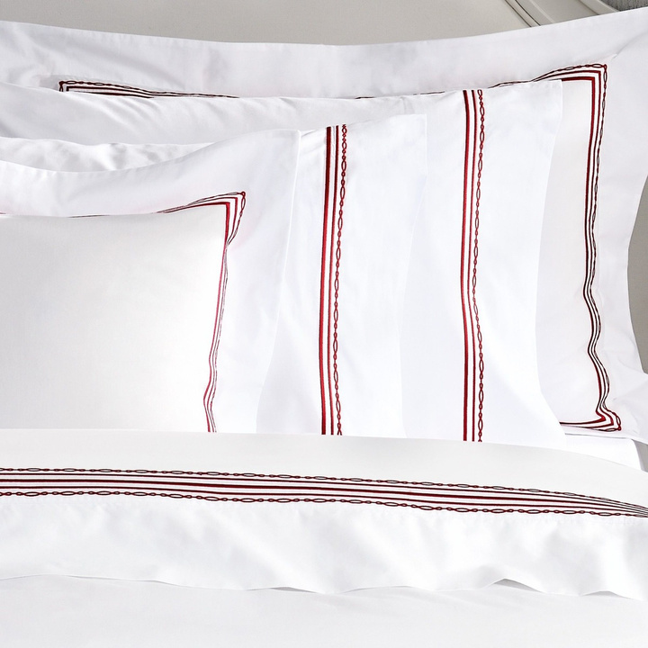 Komplet pościeli perkalowej Valeron Atlas Red