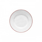 Talerz płytki Costa Nova Beja White Red 23 cm