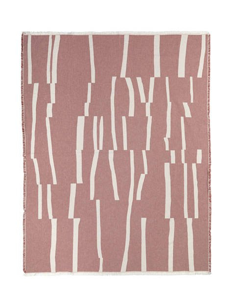 Pled bawełniany Elvang Lyme Grass Rusty Red