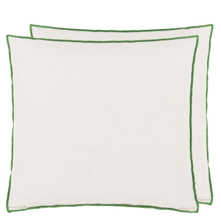 Poduszka dekoracyjna Designers Guild Brera Lino Alabaster & Emerald