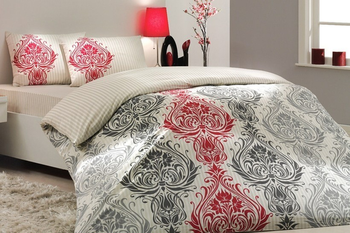 Pościel satynowa Hobby Evelyn CREAM 100% bawełna