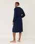 Szlafrok welurowy Lexington Hotel Contrast Dress Blue/White
