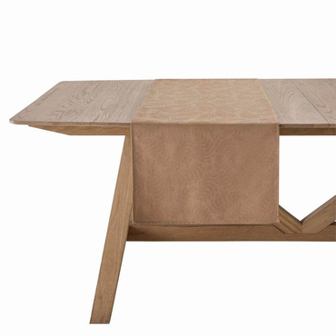 Bieżnik bawełniany Le Jacquard Français Vegetal Mood Brown