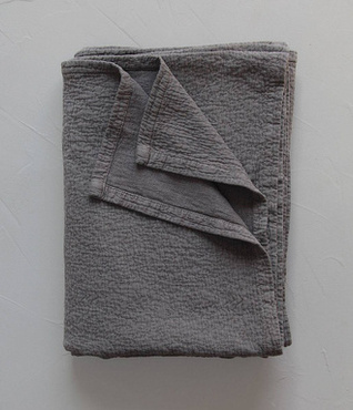 Narzuta bawełniana Sylvie Thiriez Nomade Gris Mongolie OSTATNIE SZTUKI