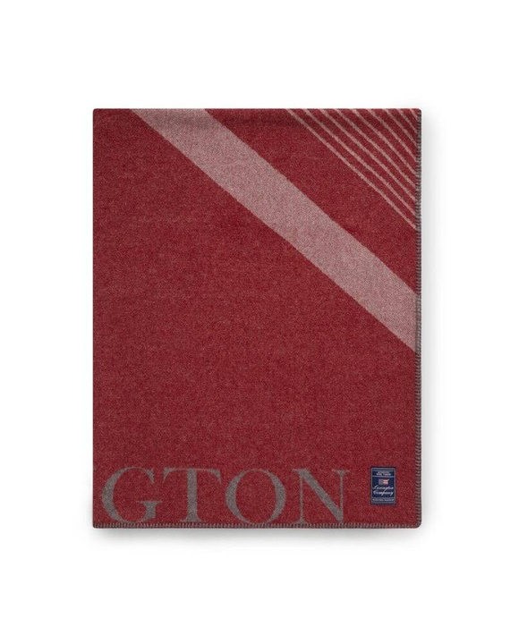 Pled wełniany Lexington Graphic Logo Red