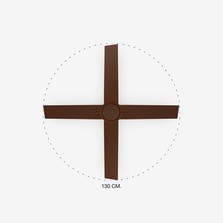 Wentylator sufitowy Faro Barcelona Typhoon M Brown SMART