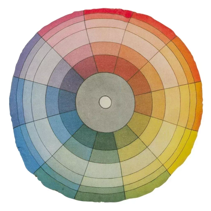 Poduszka dekoracyjna John Derian Colour Wheel Multicolour