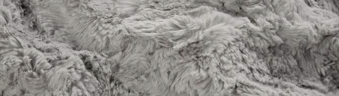 Pled futrzany Deckenkunst Teddy Silber Masterpiece