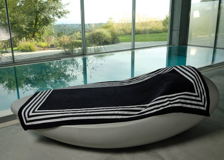 Ręcznik plażowy Abyss & Habidecor Cannes Black