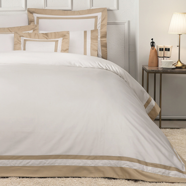 Komplet pościeli satynowej Valeron Nouveau Camel