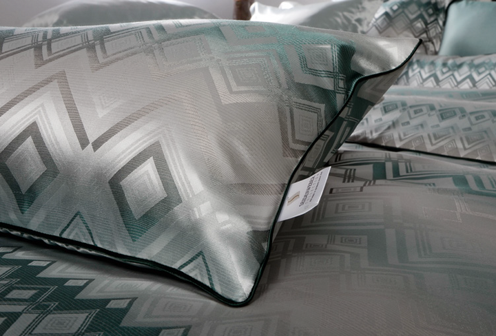 Prześcieradło jedwabne ze ściągaczem Seidenweber Ruwen Petrol Ash Basic