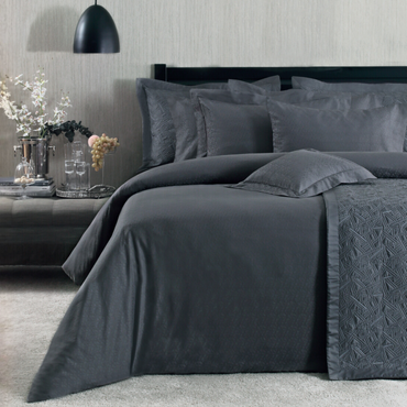 Komplet pościeli żakardowej Valeron Vivaldi Anthracite Ostatnie Sztuki