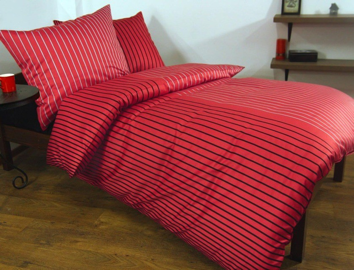 Pościel satynowa Andropol Jenny red 100% bawełny